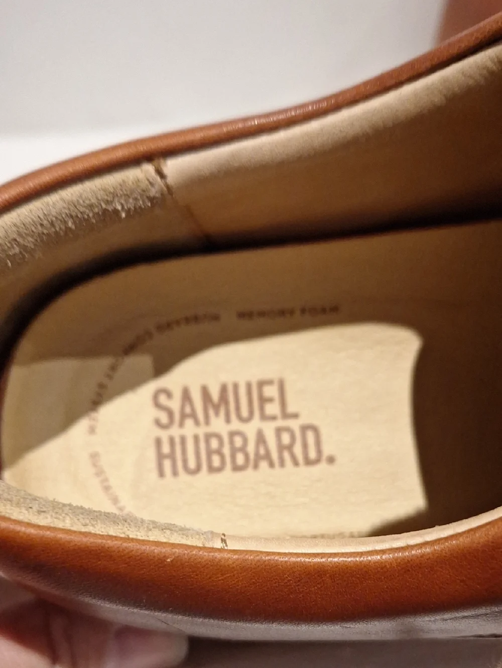 Samuel Hubbard Free Classic Tan Cognac Leather Lace-Up Men's Shoes Size 10